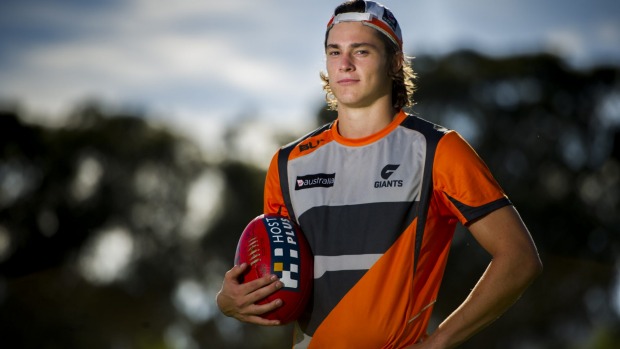 Canberra junior and Giants rookie Jack Steele.